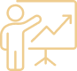 Personne en silhouette présentant un graphique de croissance ascendant sur un tableau blanc, symbolisant analyse de données et succès.